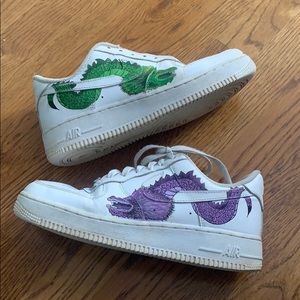 Green/purple dragon Af1s